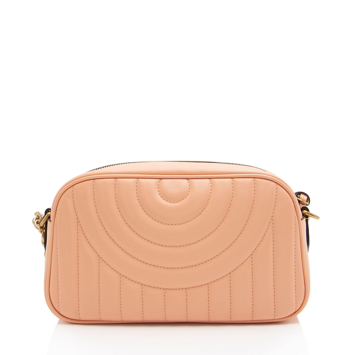 Gucci Matelasse Leather GG Marmont Vertical Ring Small Camera Bag