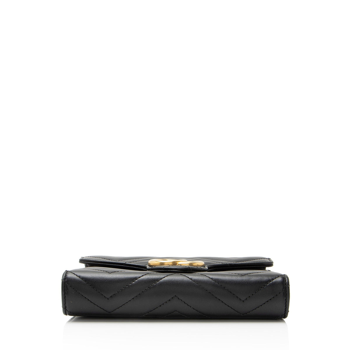 Gucci Matelasse Leather GG Marmont Wallet on Chain
