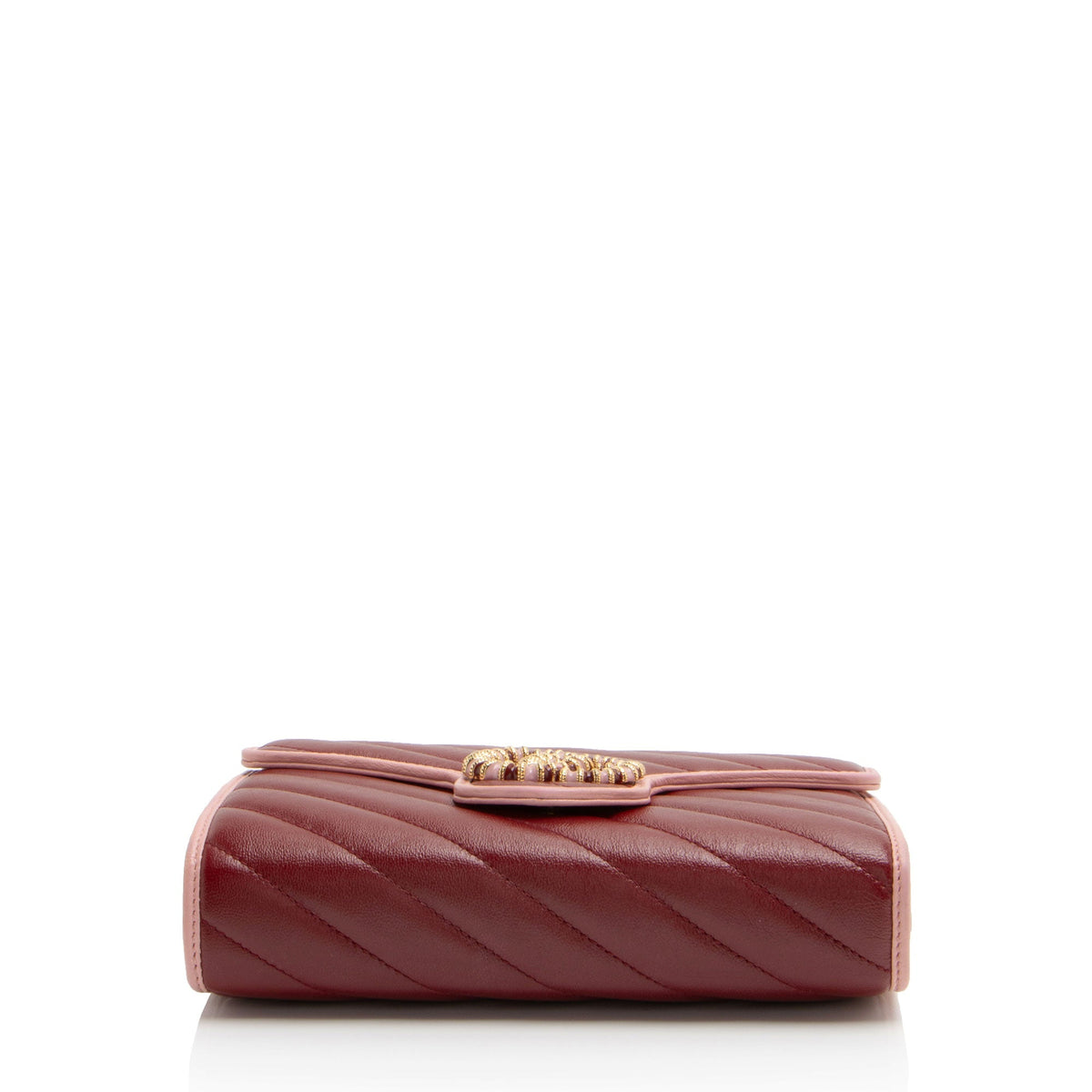Gucci Matelasse Leather Crystal Torchon GG Marmont Mini Chain Bag
