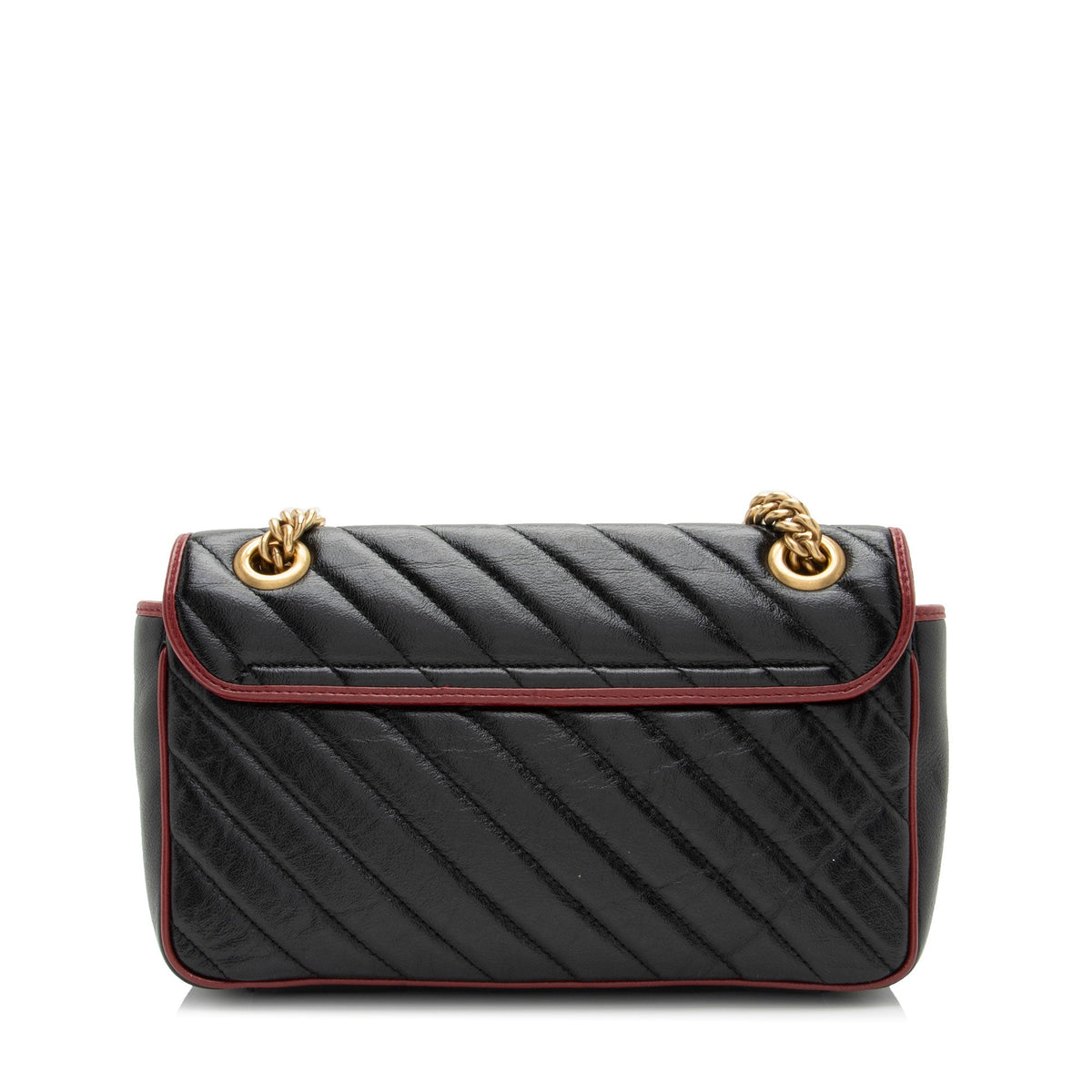Gucci Matelasse Leather Torchon GG Marmont Small Flap Bag