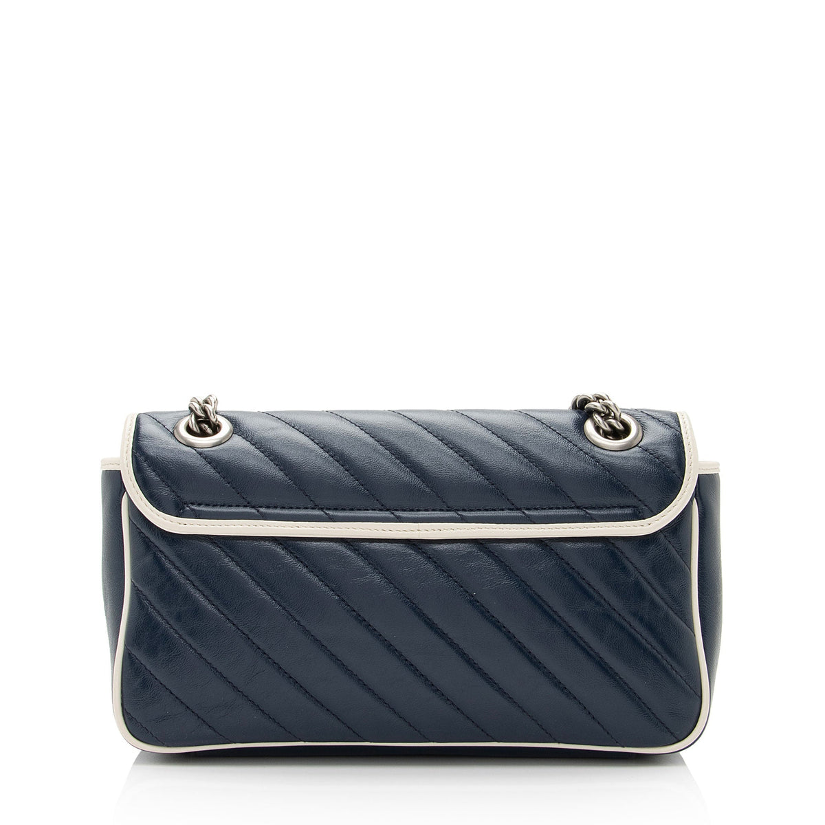 Gucci Matelasse Leather Torchon GG Marmont Small Flap Bag (SHF-UvP9FL)