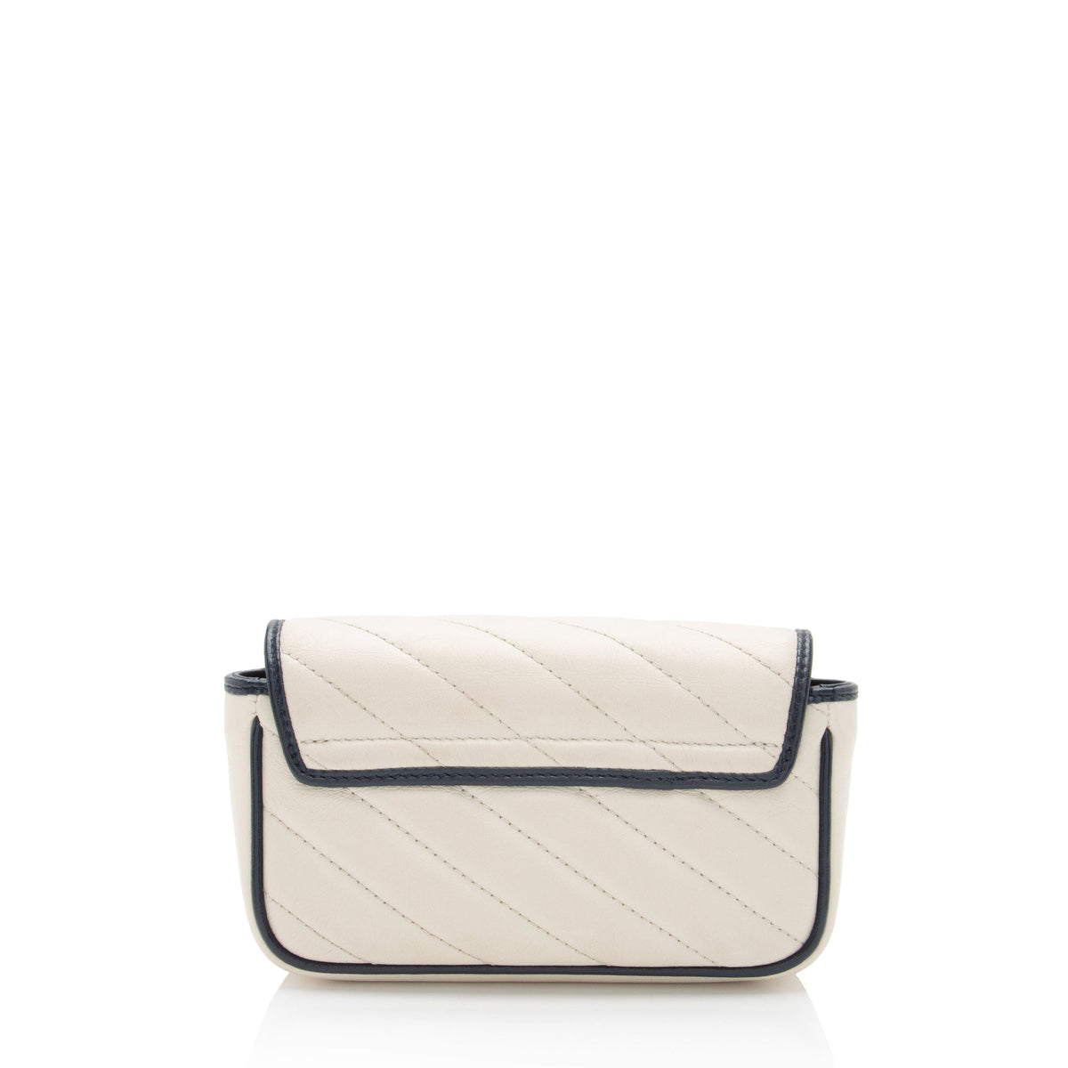 Gucci Matelasse Leather Torchon GG Marmont Super Mini Flap Bag (SHF-bXZV03)