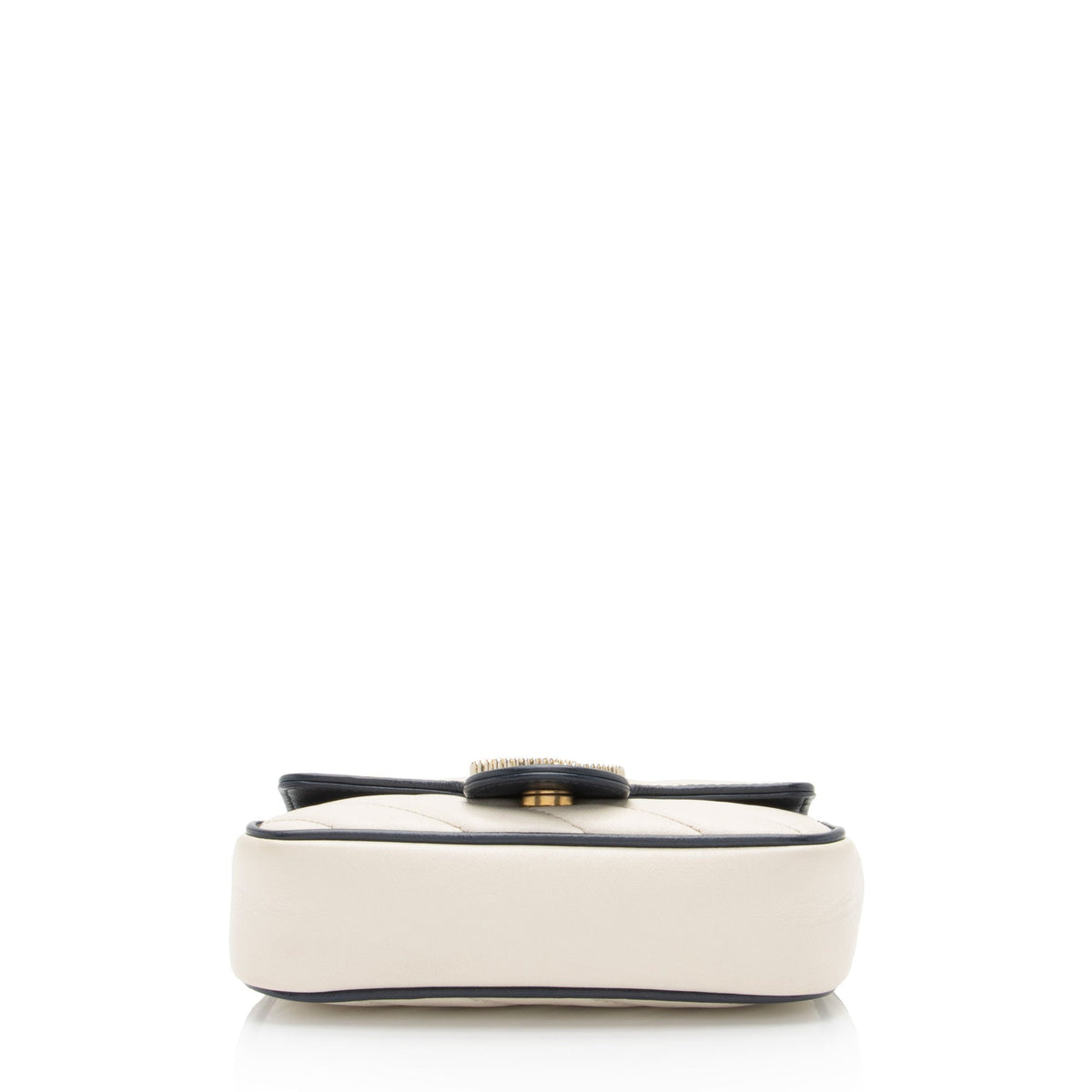 Gucci Matelasse Leather Torchon GG Marmont Super Mini Flap Bag (SHF-bXZV03)