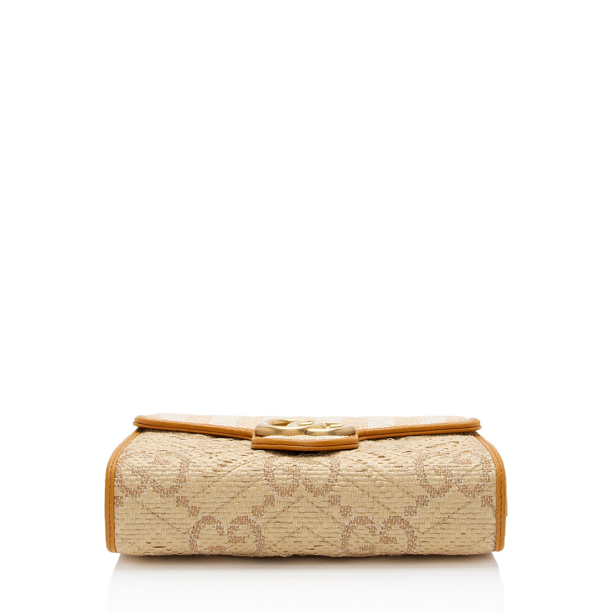 Gucci Matelasse Raffia GG Marmont Mini Wallet on Chain (SHF-wvhz6A)