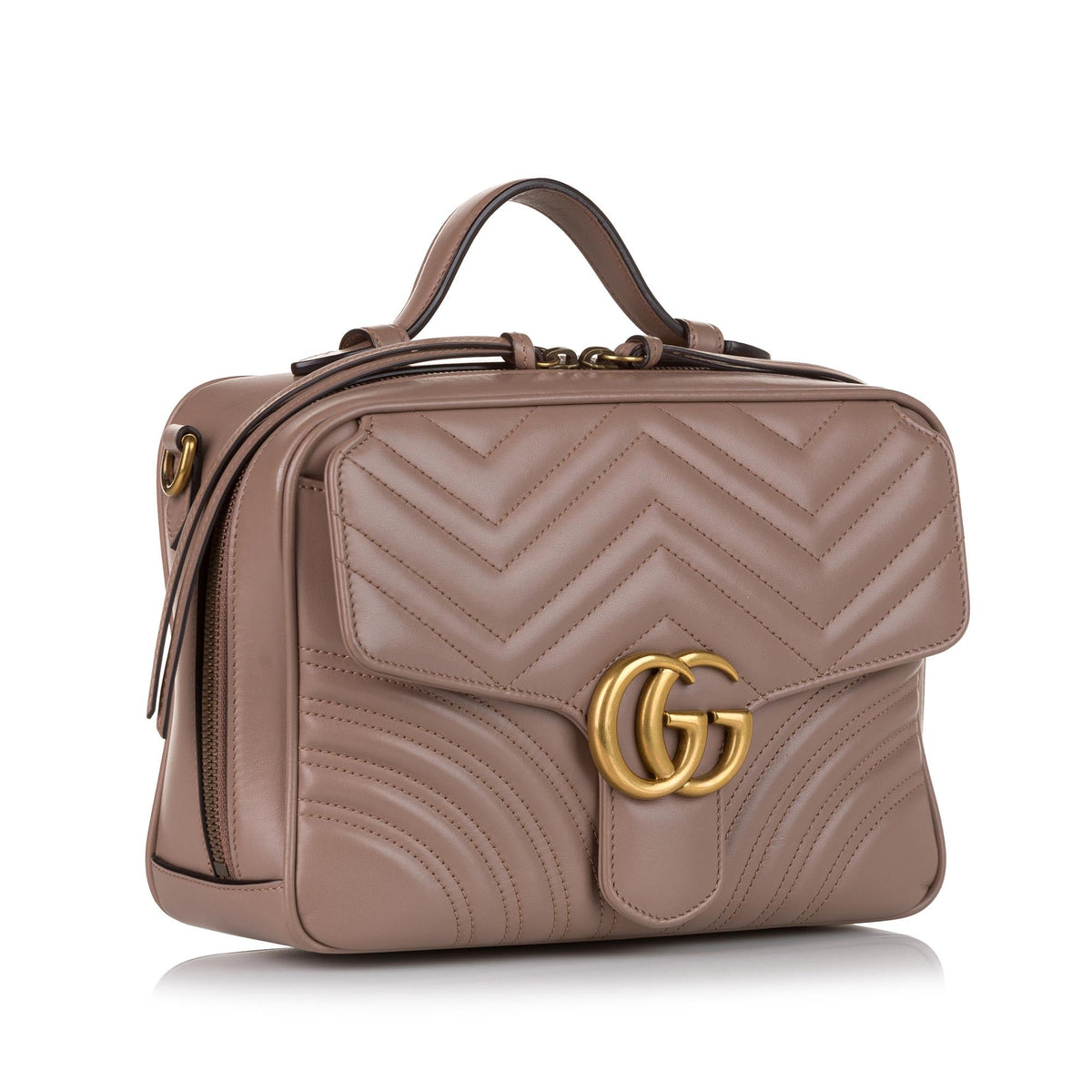 Gucci Matelasse Sylvie Web Small GG Marmont (SHG-35921)