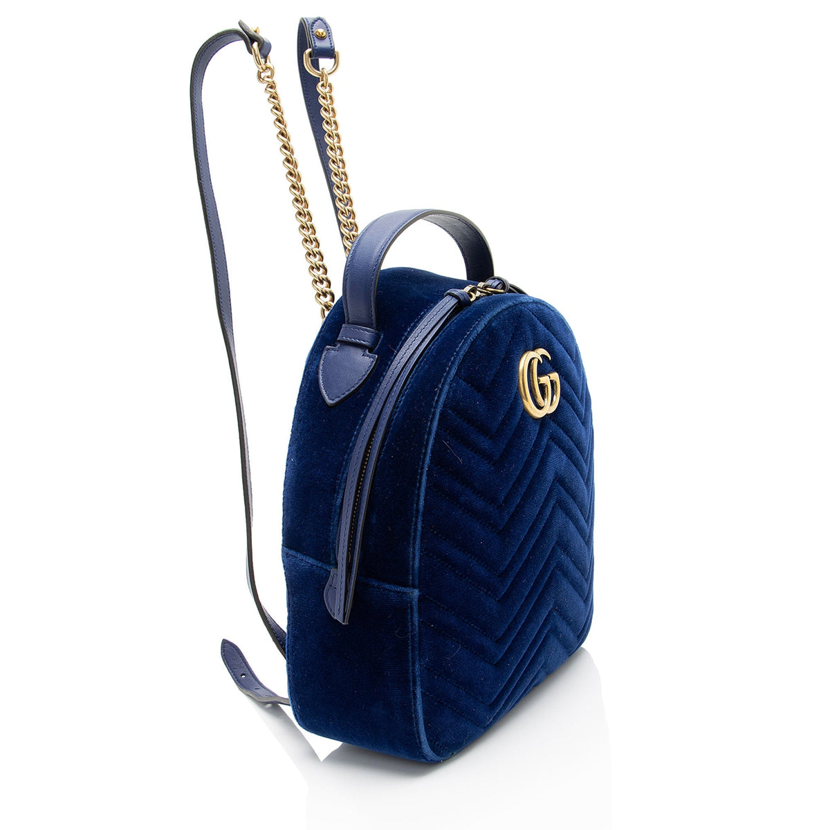 Gucci Matelasse Velvet GG Marmont Backpack