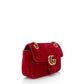 Gucci Matelasse Velvet GG Marmont Mini Flap Bag (SHF-RvBmGH)