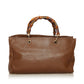Gucci Medium Bamboo Shopper Leather Satchel (SHG-34935)