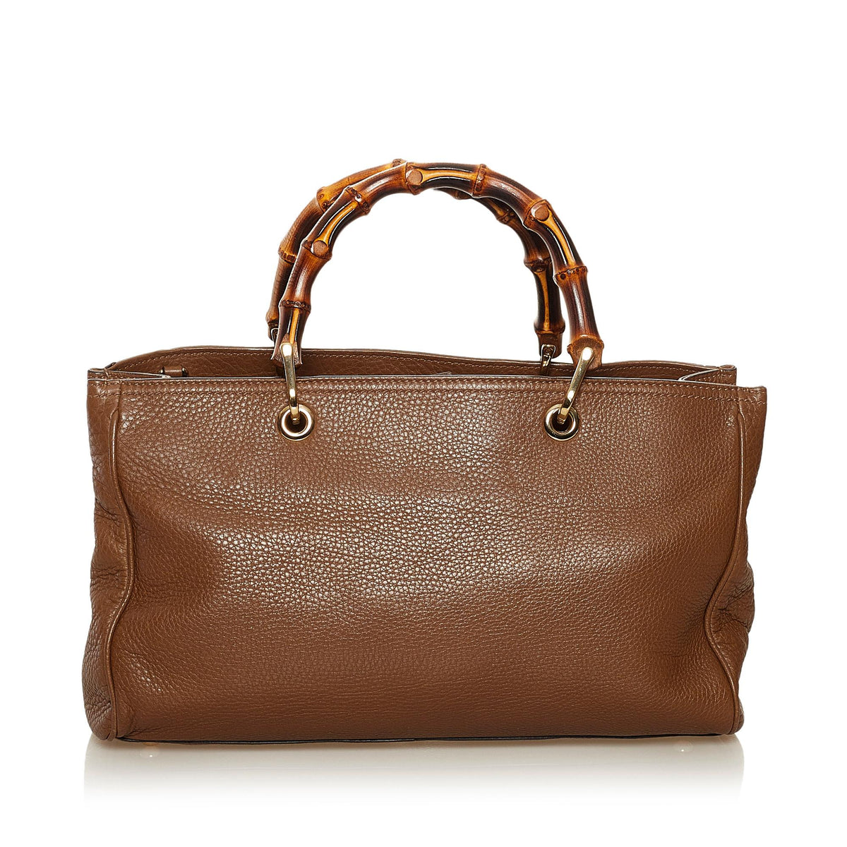 Gucci Medium Bamboo Shopper Leather Satchel (SHG-34935)