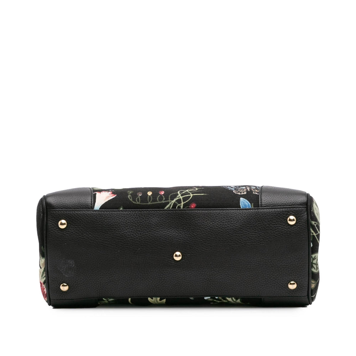 Gucci Medium Canvas Bamboo Shopper Flora Knight Satchel
