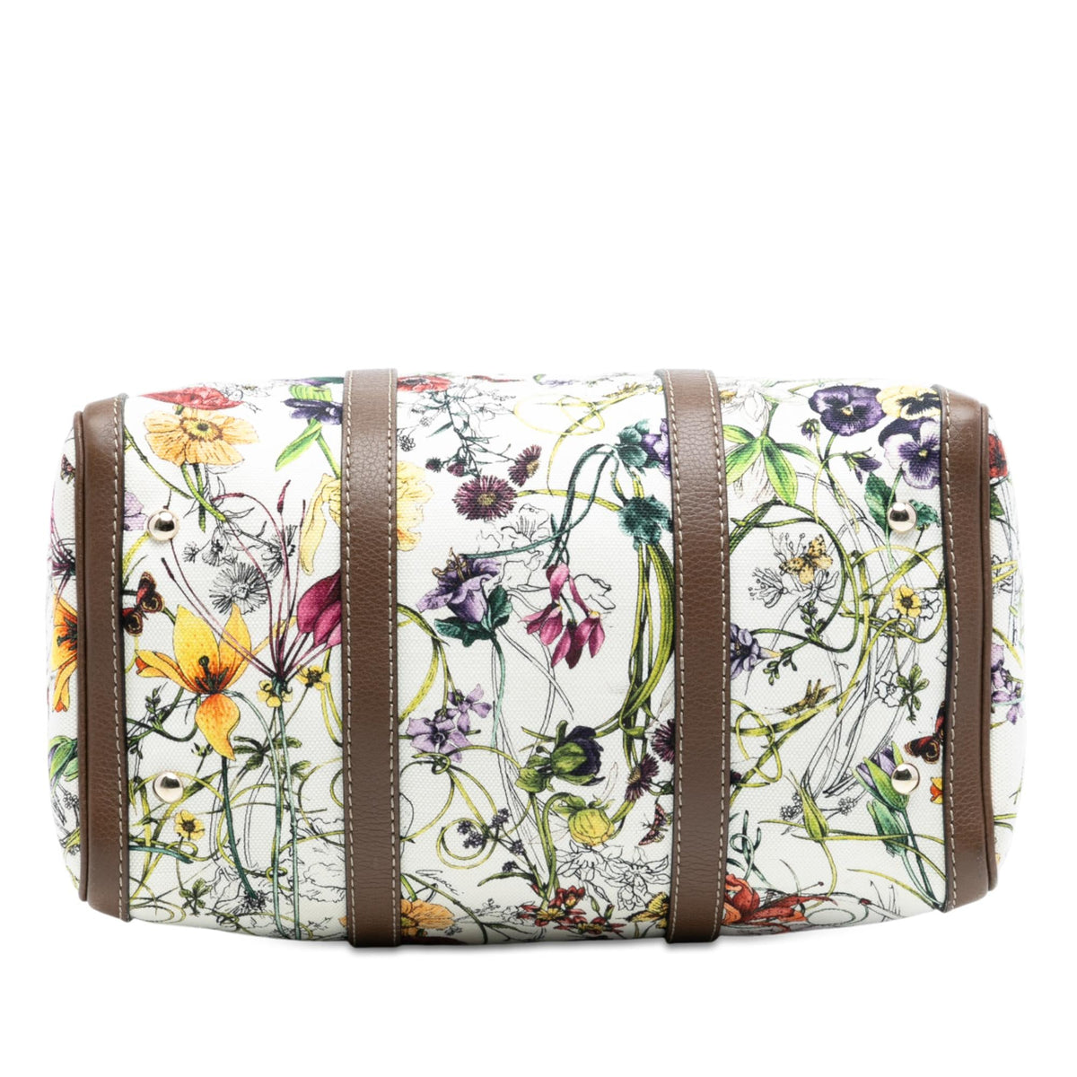 Gucci Medium Canvas Flora Joy Boston Bag