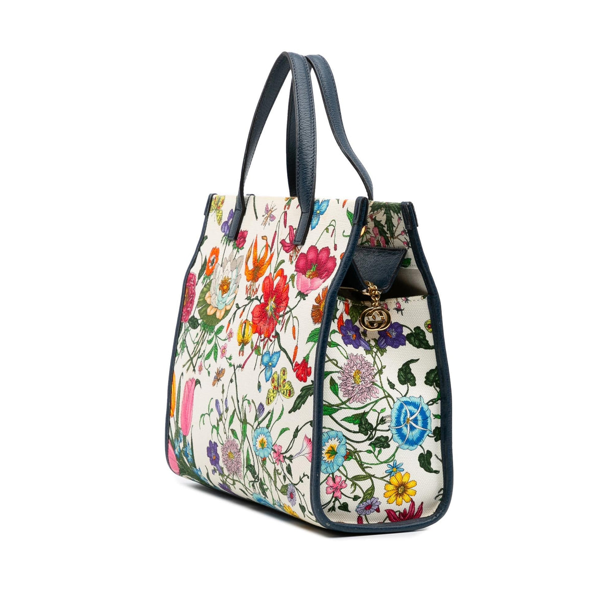 Gucci Medium Canvas Flora Satchel
