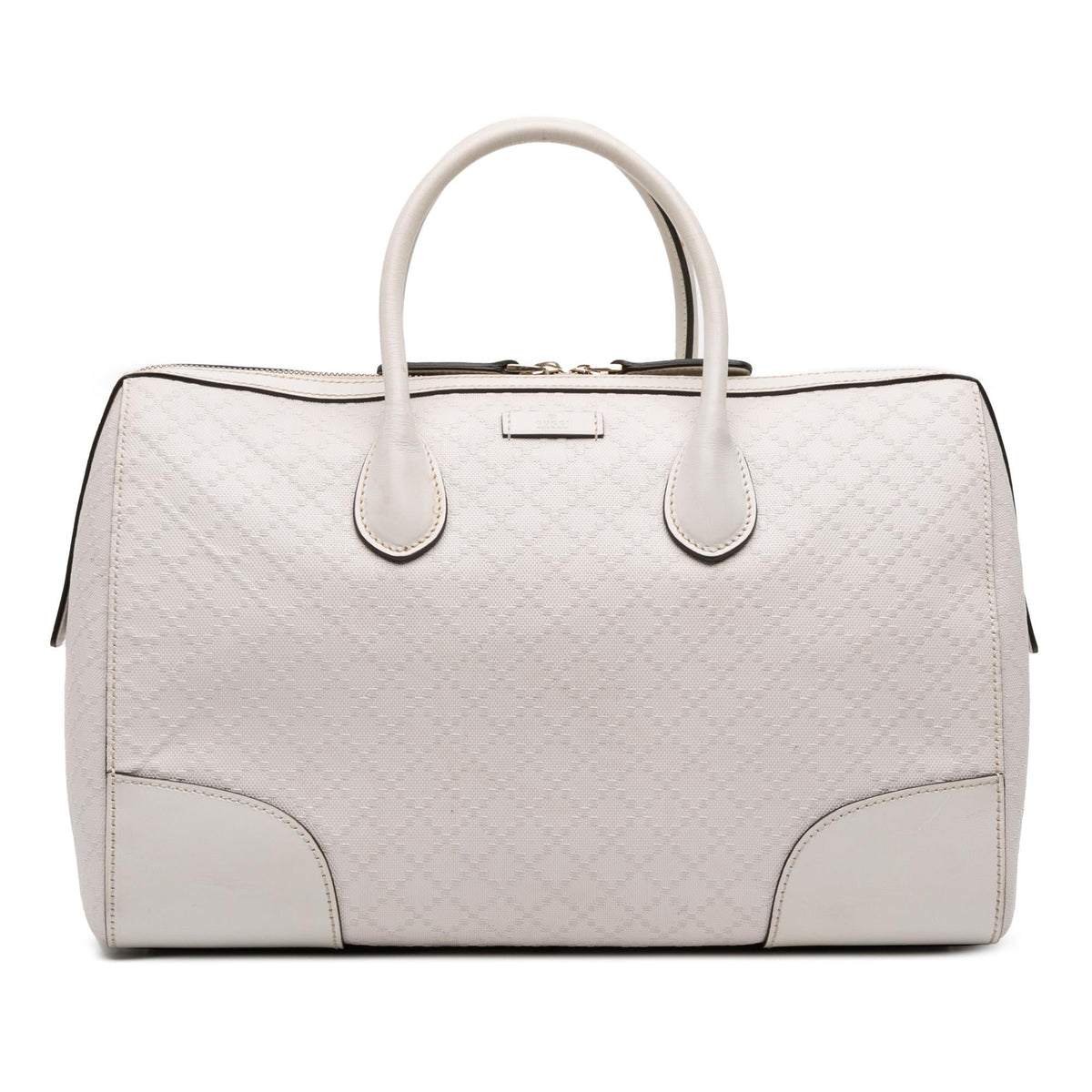 Gucci Medium Diamante Leather Boston Bag