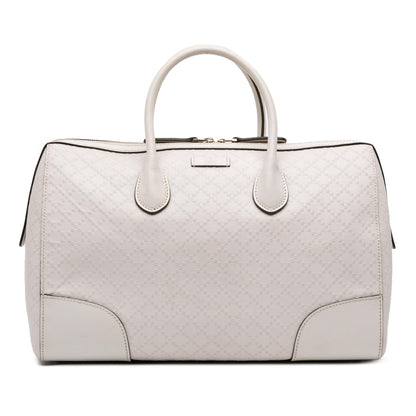 Gucci Medium Diamante Leather Boston Bag