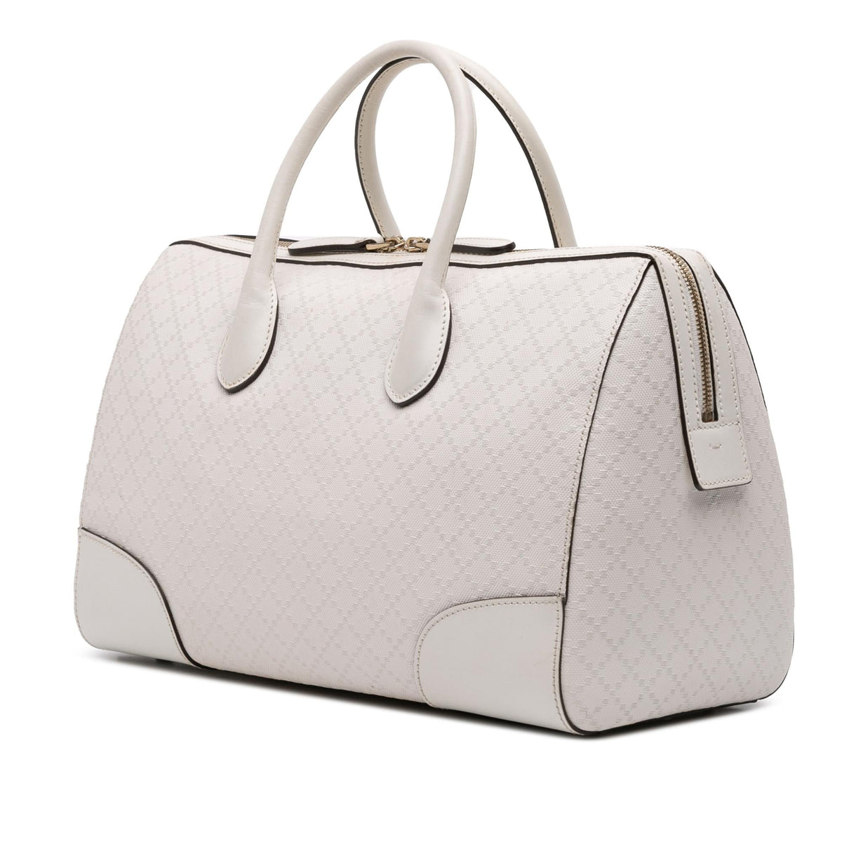 Gucci Medium Diamante Leather Boston Bag