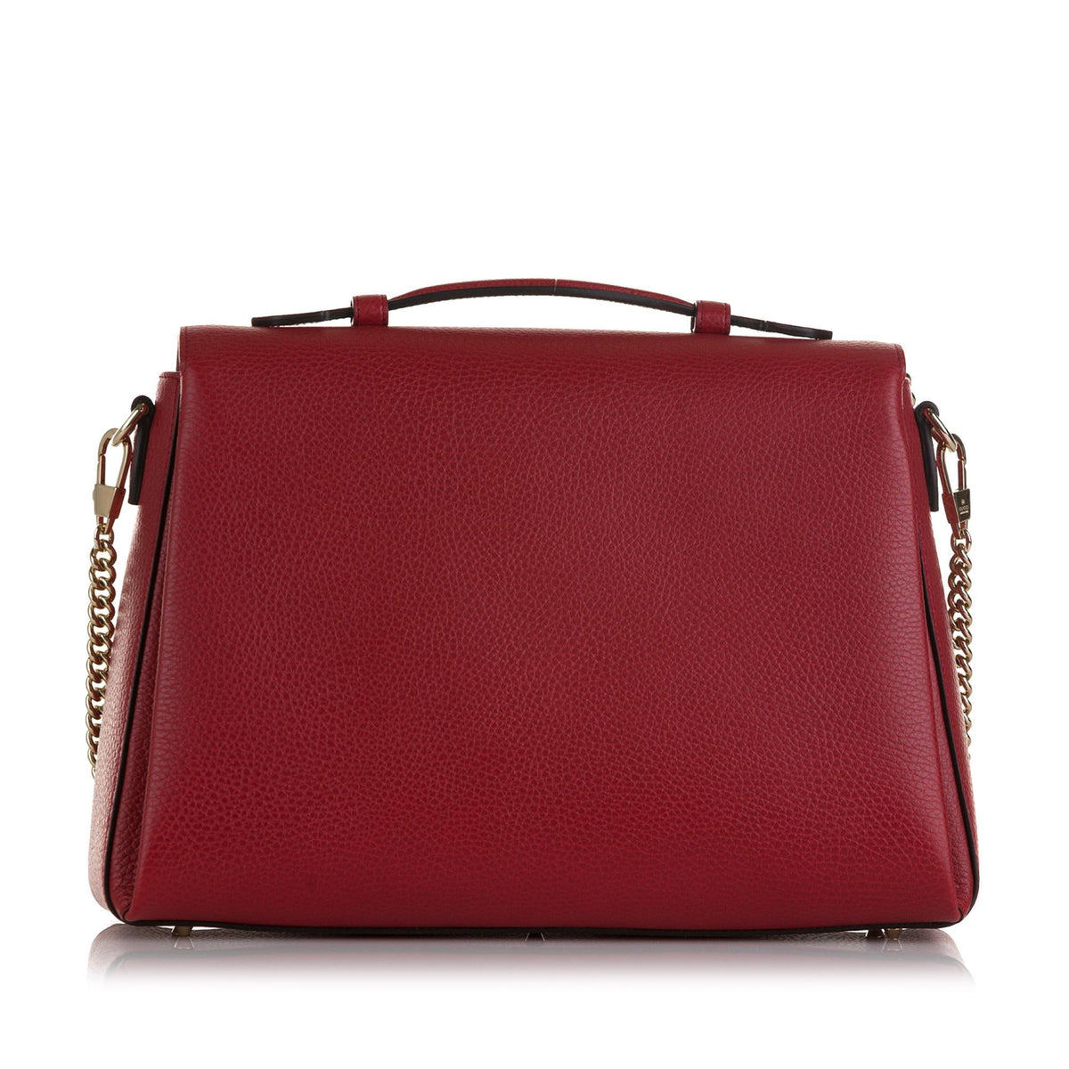 Gucci Medium Dollar Calf Interlocking G Satchel (SHG-sMohDR)