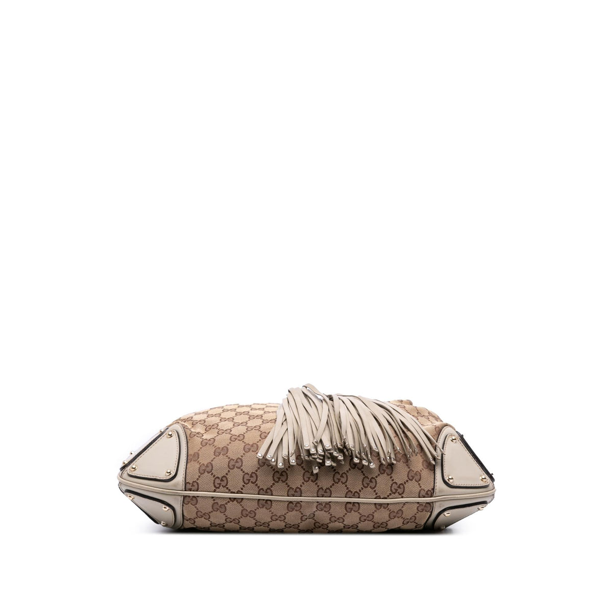 Gucci Medium GG Canvas Bamboo Indy Hobo