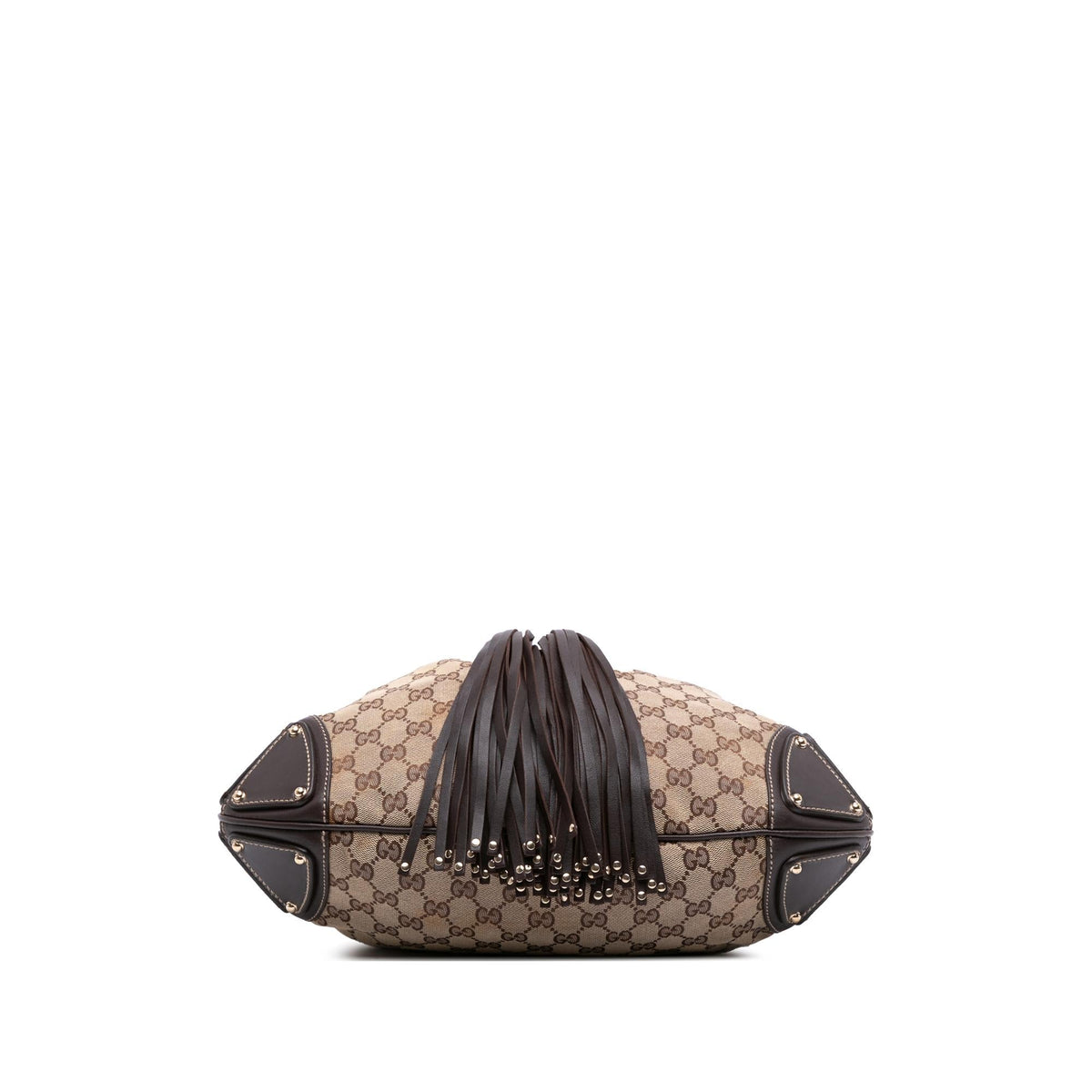 Gucci Medium GG Canvas Bamboo Indy Hobo