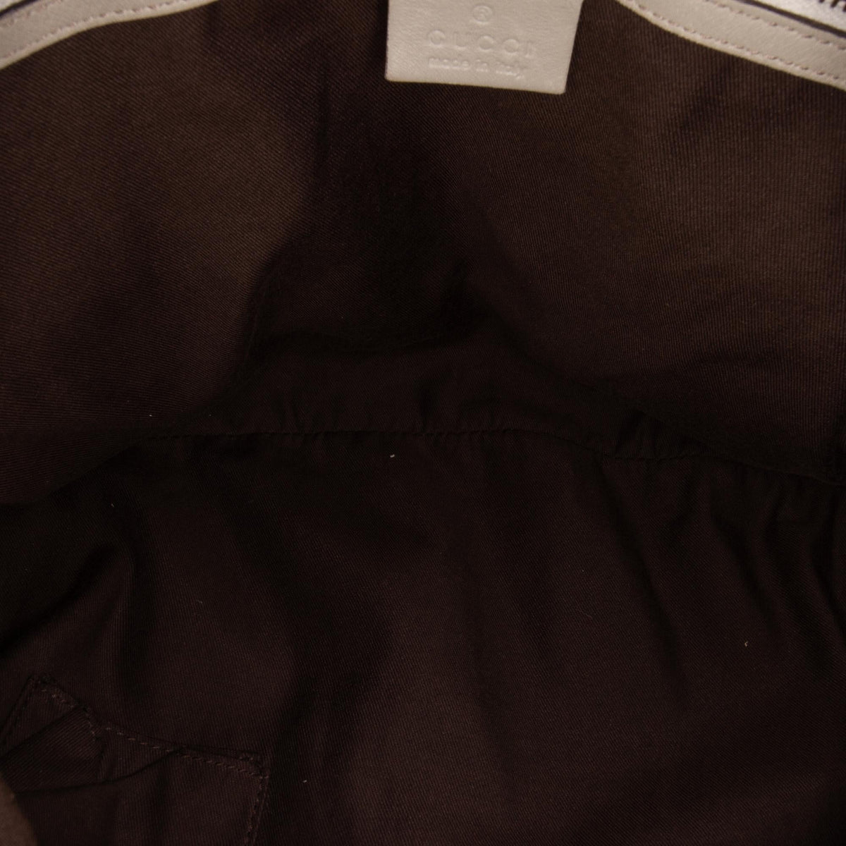 Gucci Medium GG Canvas Bamboo Indy Hobo