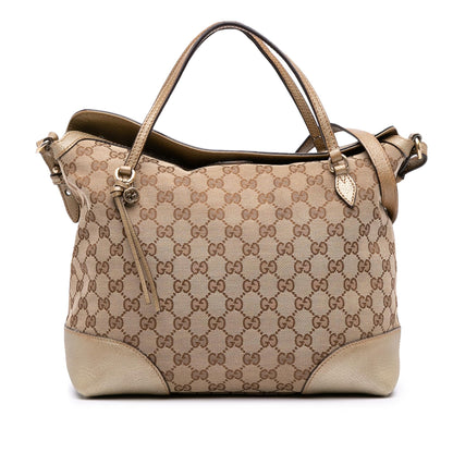Gucci Medium GG Canvas Bree Satchel