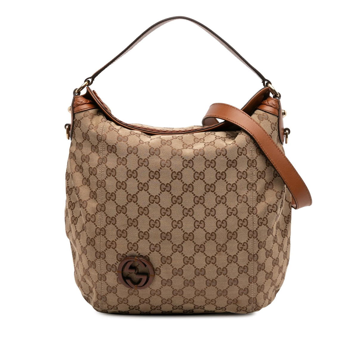 Gucci Medium GG Canvas Brick Lane Convertible Hobo