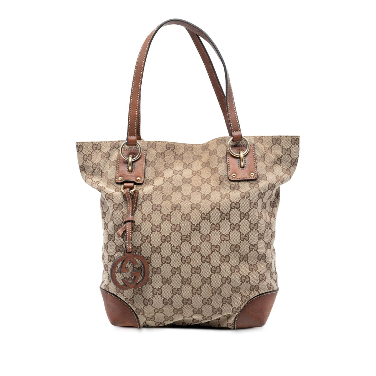 Gucci Medium GG Canvas GG Charm Tote