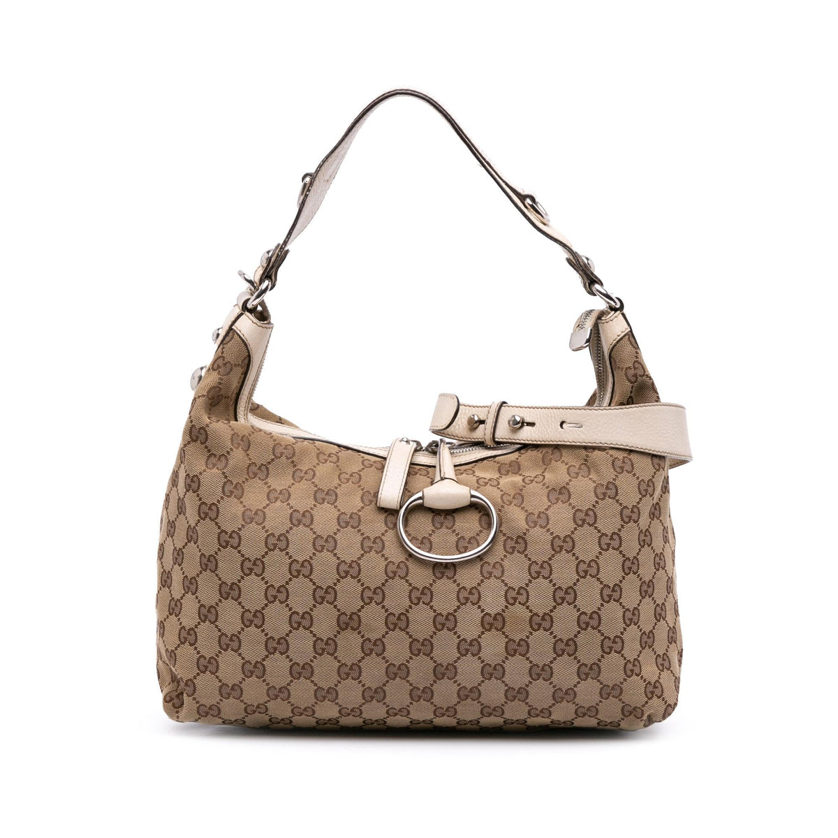 Gucci Medium GG Canvas Icon Bit Satchel
