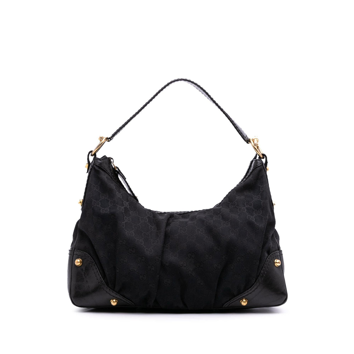 Gucci Medium GG Canvas Jockey Hobo