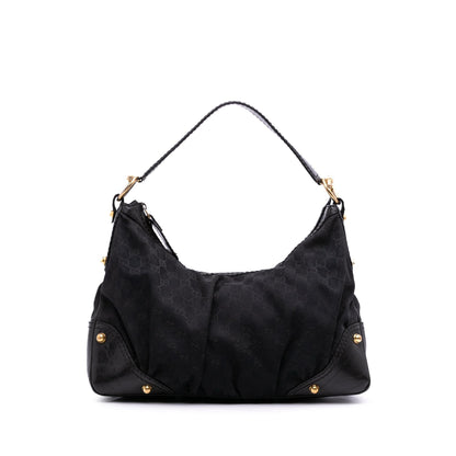 Gucci Medium GG Canvas Jockey Hobo