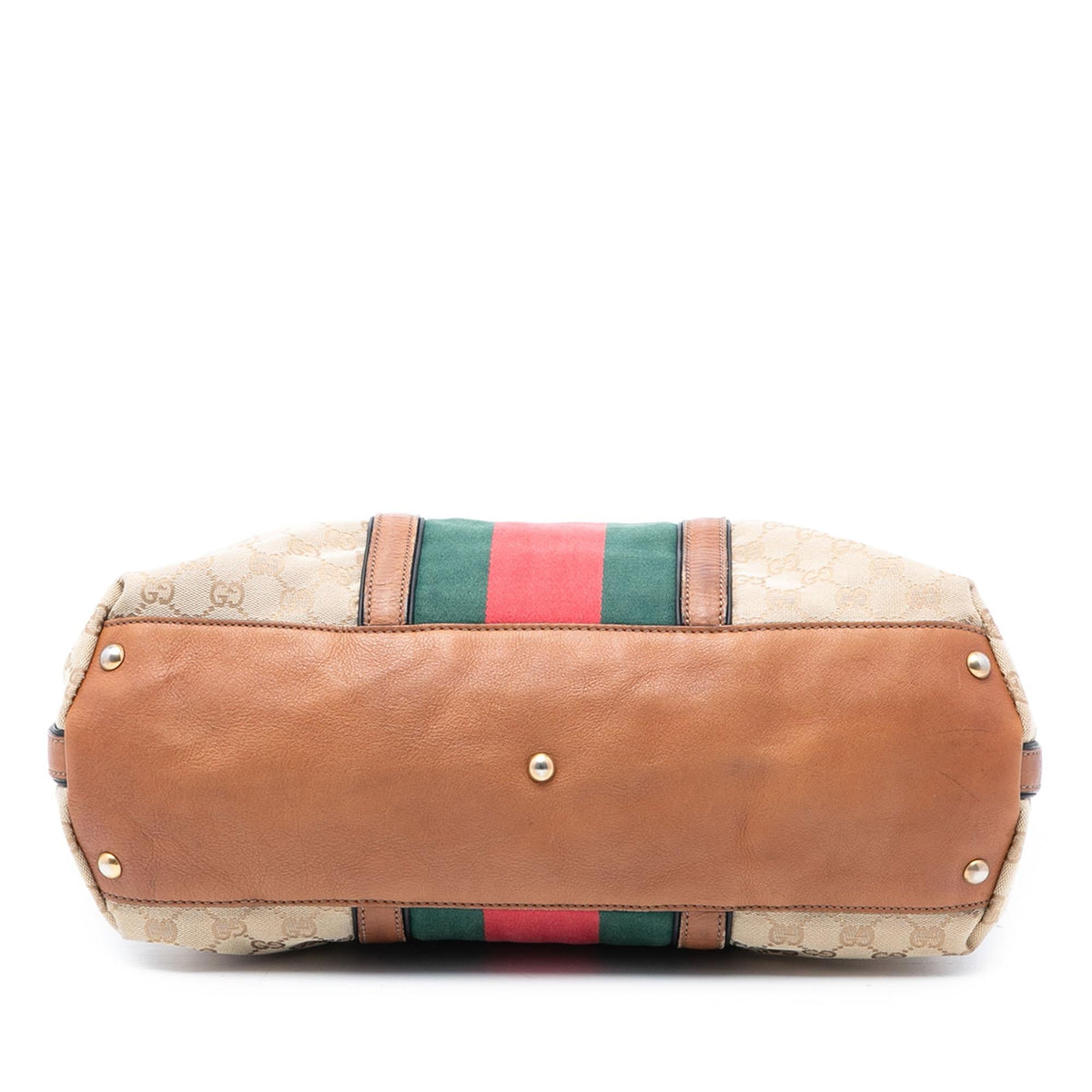 Gucci Medium GG Canvas Rania Top Handle Bag