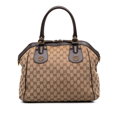 Gucci Medium GG Canvas Scarlett Satchel