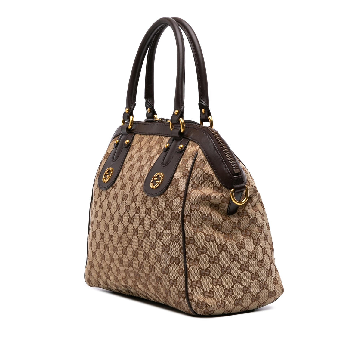 Gucci Medium GG Canvas Scarlett Satchel