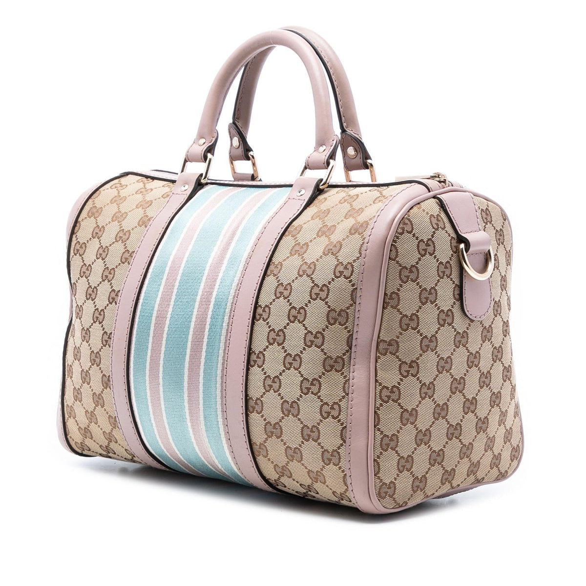 Gucci Medium GG Canvas Web Joy Boston Bag