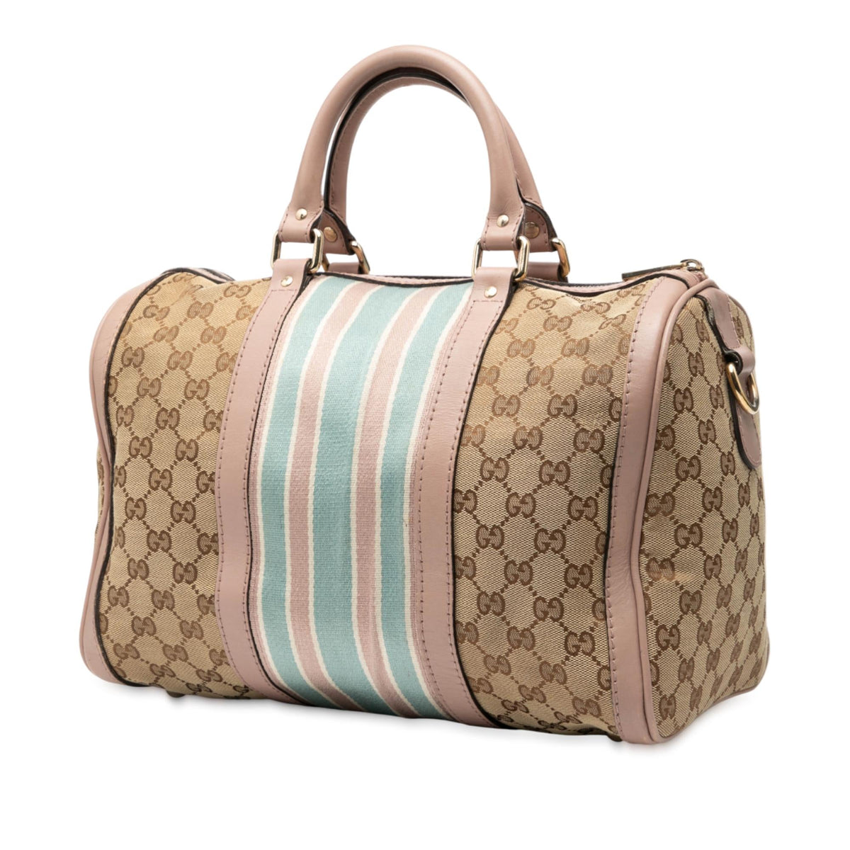 Gucci Medium GG Canvas Web Joy Boston Bag