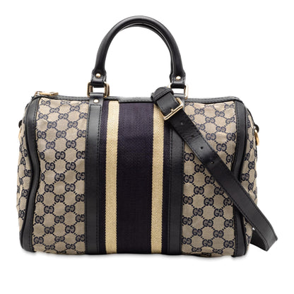Gucci Medium GG Canvas Web Joy Boston Bag