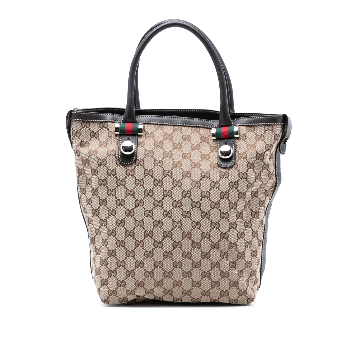 Gucci Medium GG Canvas Web Match Ball Tote