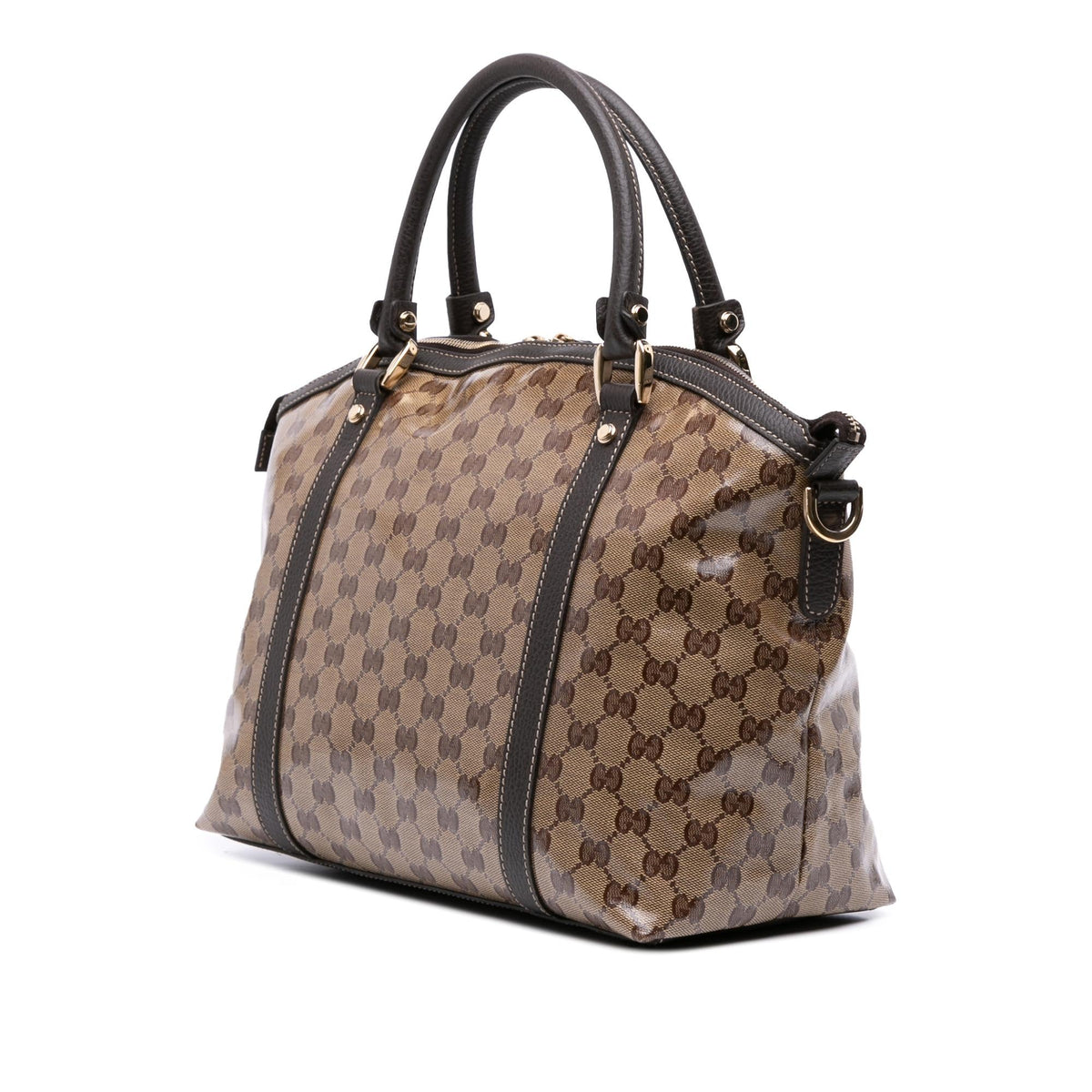 Gucci Medium GG Crystal Charm Dome Satchel