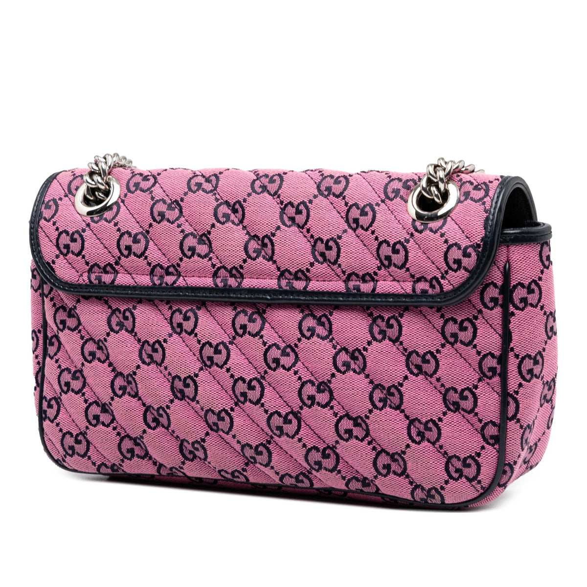 Gucci Medium GG Marmont Matelasse Diagonal GG Canvas Shoulder Bag