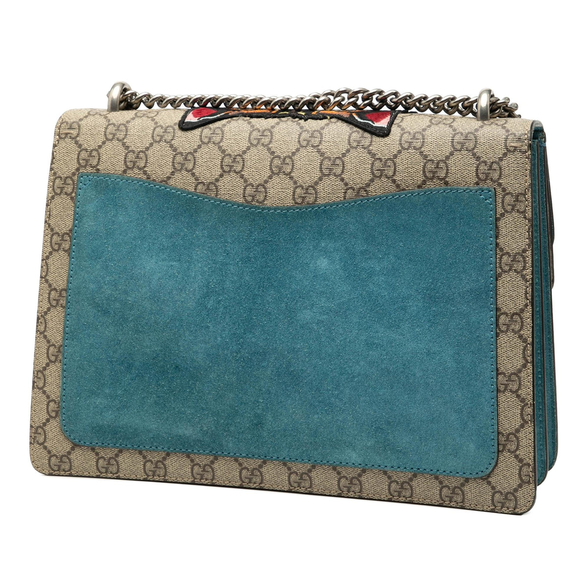 Gucci Medium GG Supreme Embroidered Angry Cat Dionysus Shoulder Bag