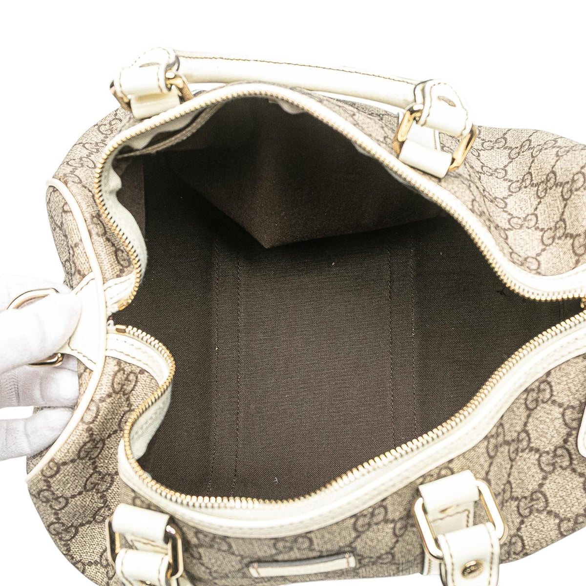 Gucci Medium GG Supreme Joy Boston Bag