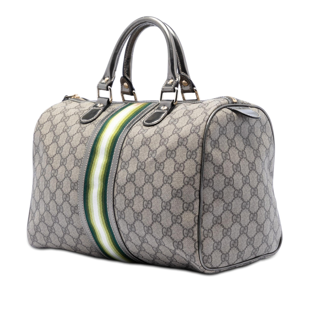 Gucci Medium GG Supreme Joy Web Boston Bag