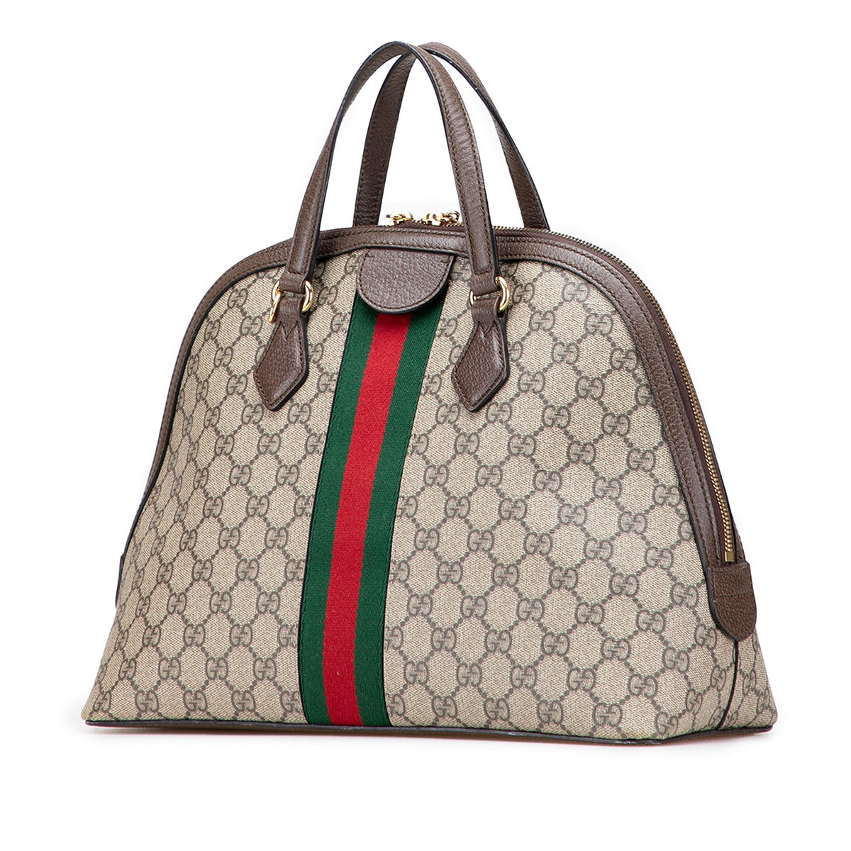 Gucci Medium GG Supreme Ophidia Web Satchel