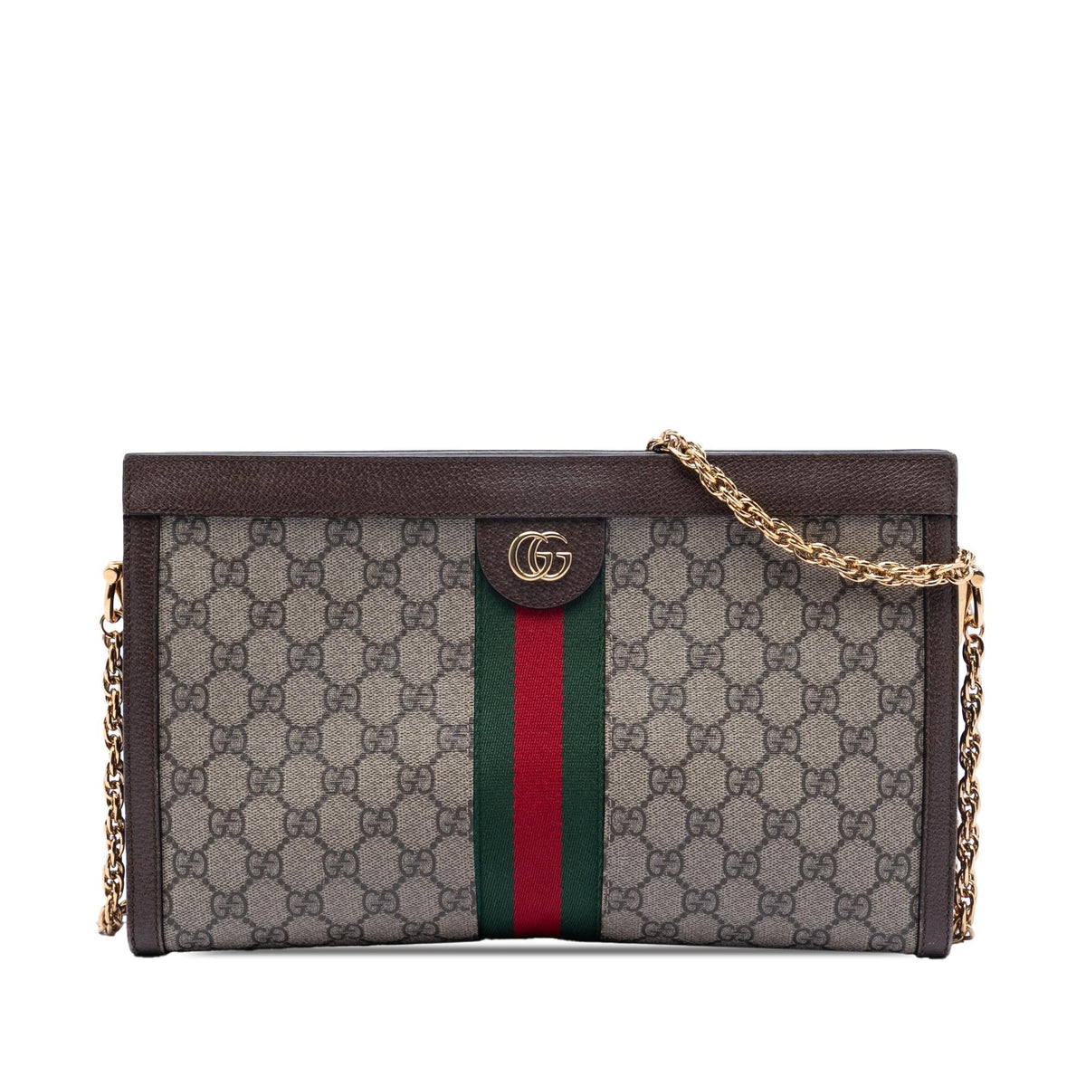Gucci Medium GG Supreme Web Ophidia Chain Shoulder Bag