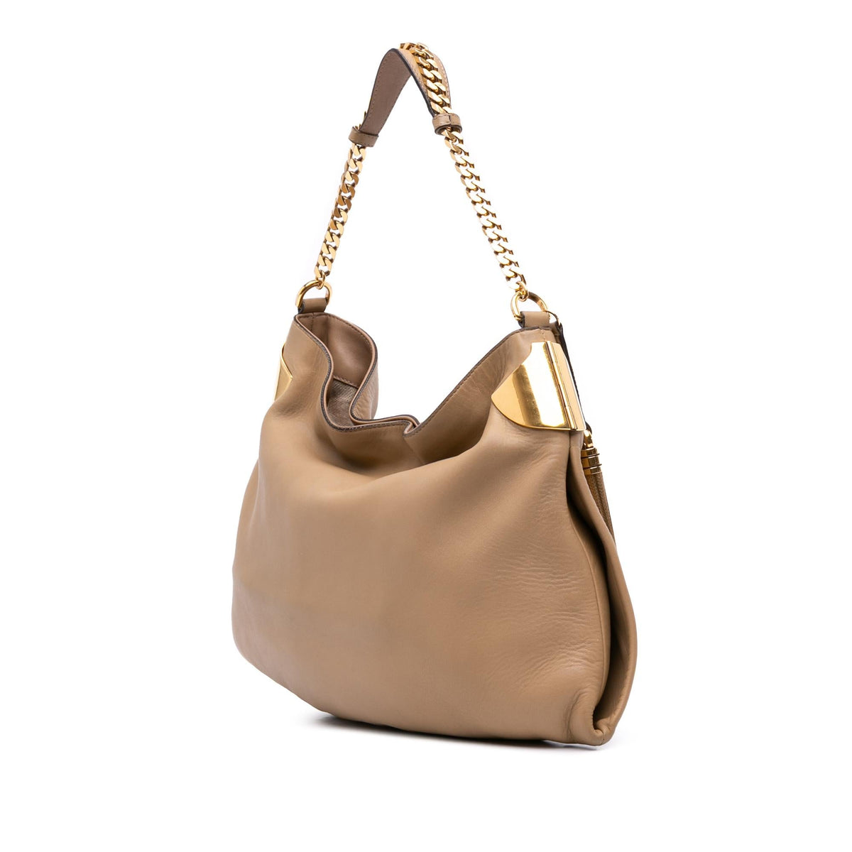 Gucci Medium Leather 1970 Chain Hobo Bag