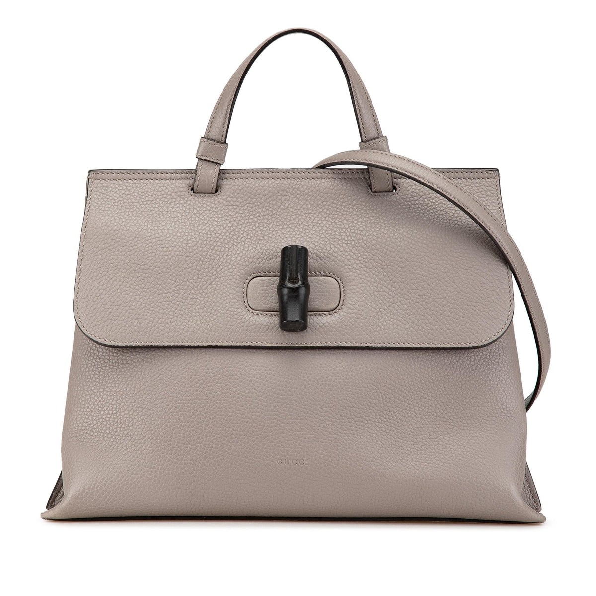 Gucci Medium Leather Bamboo Daily Satchel