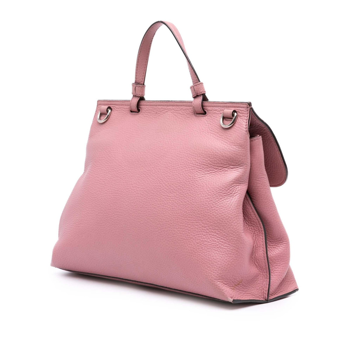 Gucci Medium Leather Bamboo Daily Satchel