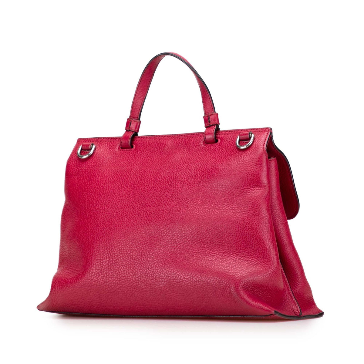 Gucci Medium Leather Bamboo Daily Satchel
