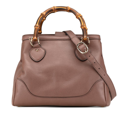 Gucci Medium Leather Bamboo Diana Satchel