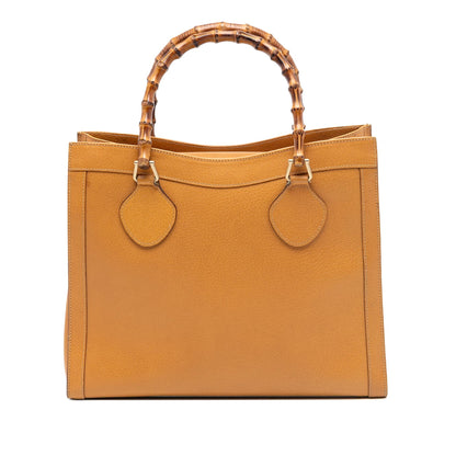 Gucci Medium Leather Bamboo Diana Tote