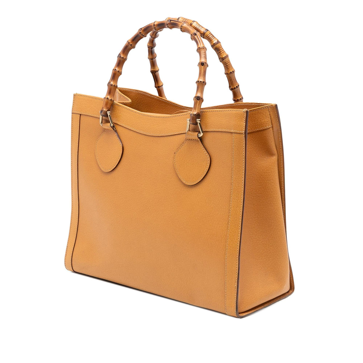 Gucci Medium Leather Bamboo Diana Tote